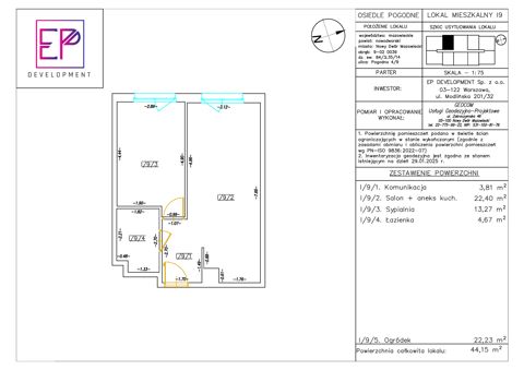 Plan 2 pok. 44m²