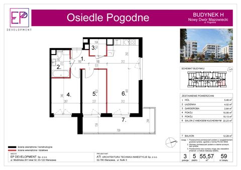 Plan 3 pok. 56m²