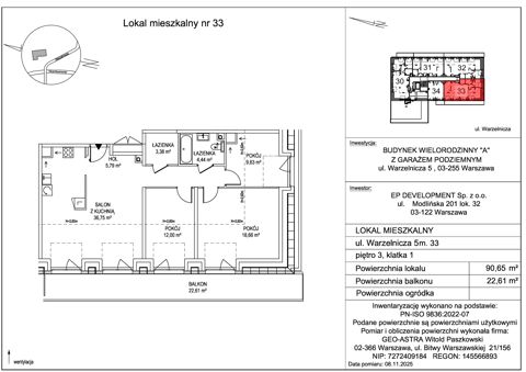 Plan 4 pok. 91m²