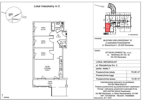 Plan 4 pok. 70m²