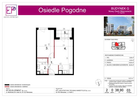 Plan 2 pok. 39m²