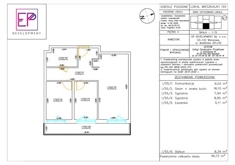 Plan 3 pok. 49m²