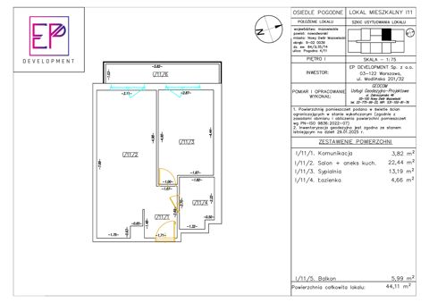 Plan 2 pok. 44m²