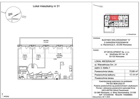 Plan 3 pok. 73m²