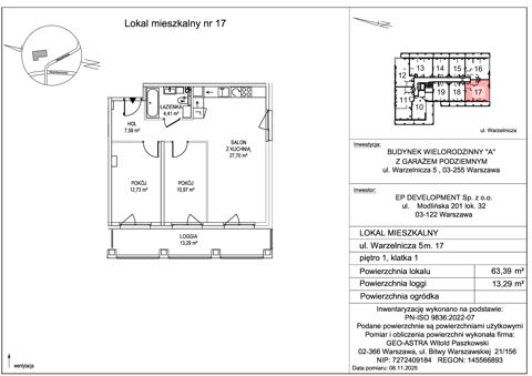 Plan 3 pok. 63m²