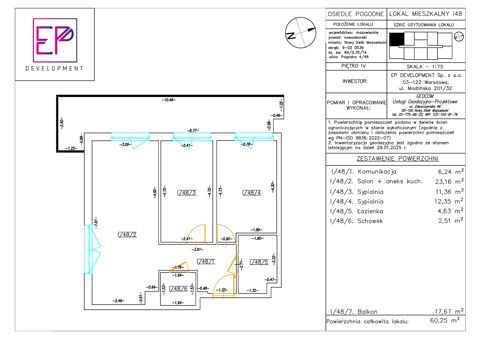 Plan 3 pok. 60m²