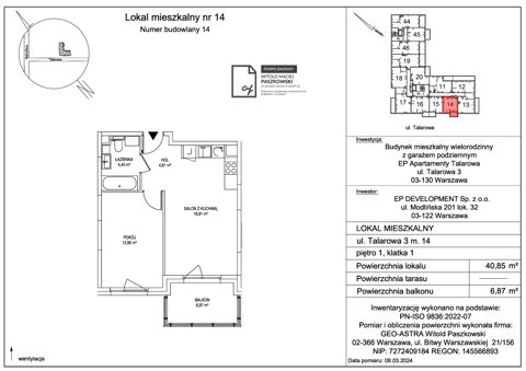 Plan 2 pok. 41m²