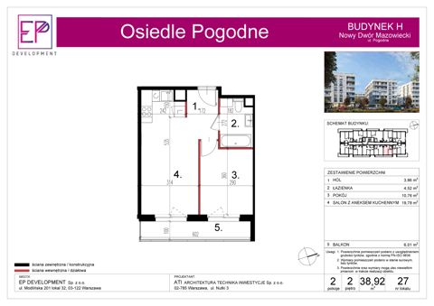 Plan 2 pok. 39m²