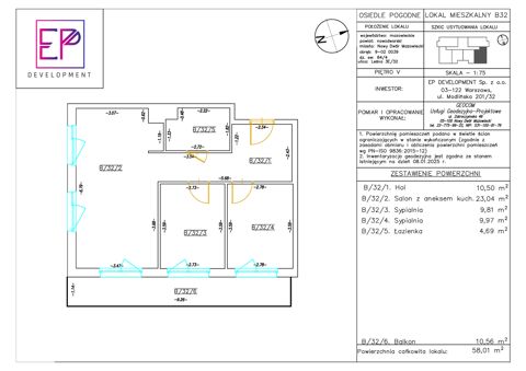 Plan 3 pok. 58m²