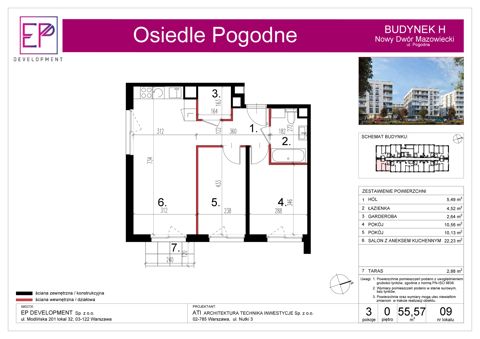 Plan 3 pok. 56m²