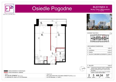 Plan 2 pok. 44m²