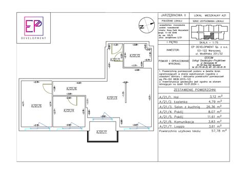 Plan 3 pok. 58m²