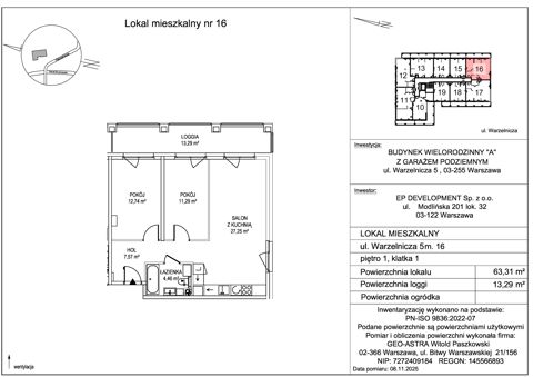 Plan 3 pok. 63m²
