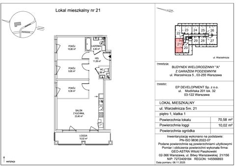 Plan 4 pok. 71m²