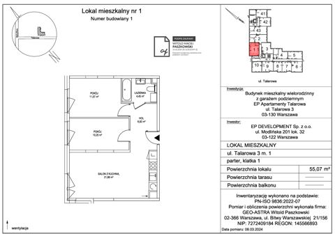Plan 3 pok. 55m²