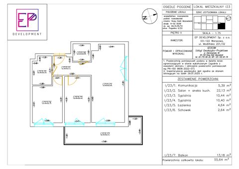 Plan 3 pok. 56m²