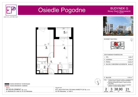 Plan 2 pok. 39m²