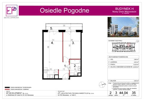 Plan 2 pok. 44m²