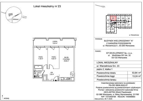 Plan 3 pok. 54m²