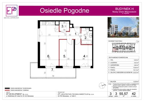 Plan 3 pok. 56m²