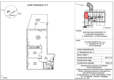 Plan 3 pok. 56m²