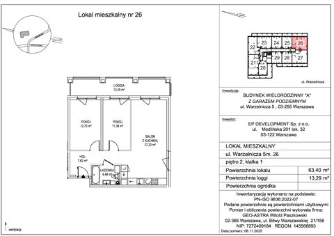 Plan 3 pok. 63m²