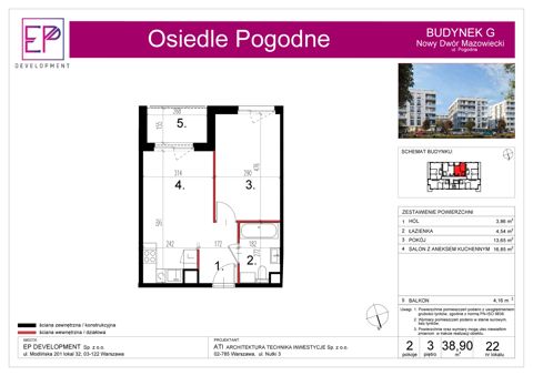 Plan 2 pok. 39m²