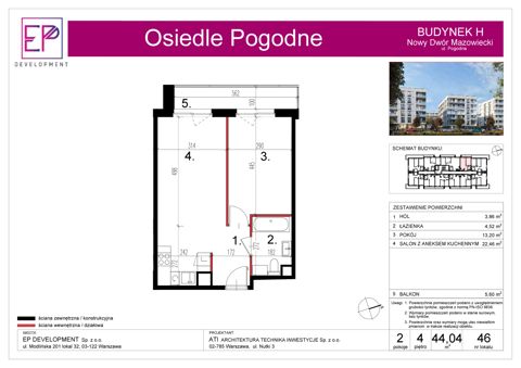 Plan 2 pok. 44m²