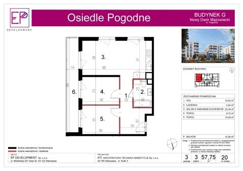 Plan 3 pok. 58m²