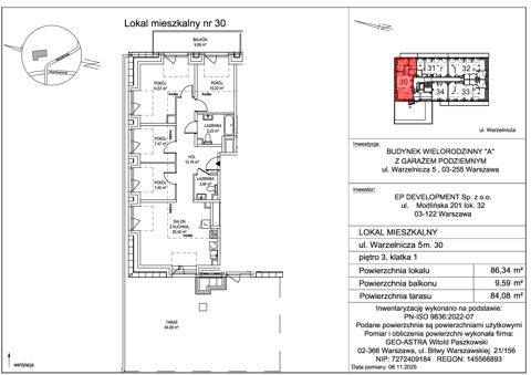 Plan 5 pok. 86m²