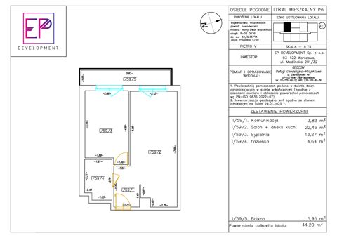 Plan 2 pok. 44m²