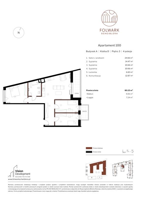 Plan 4 pok. 80m²