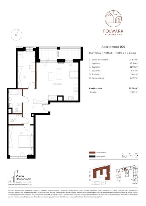 Plan 3 pok. 72m²