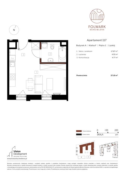 Plan 1 pok. 27m²