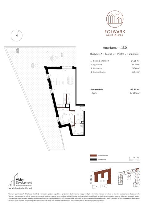 Plan 2 pok. 64m²