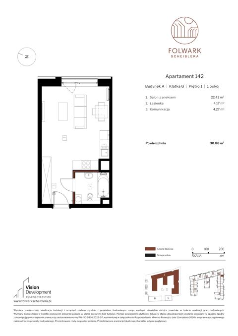 Plan 1 pok. 31m²