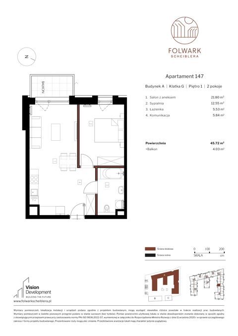 Plan 2 pok. 46m²