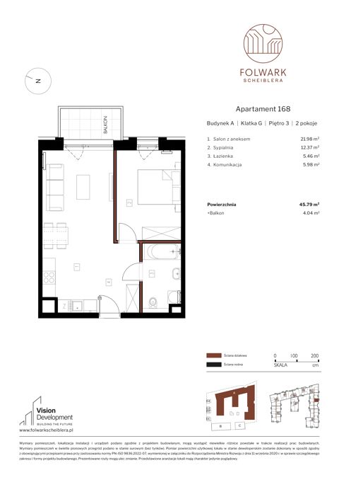 Plan 2 pok. 46m²