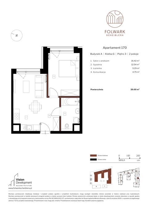 Plan 2 pok. 39m²