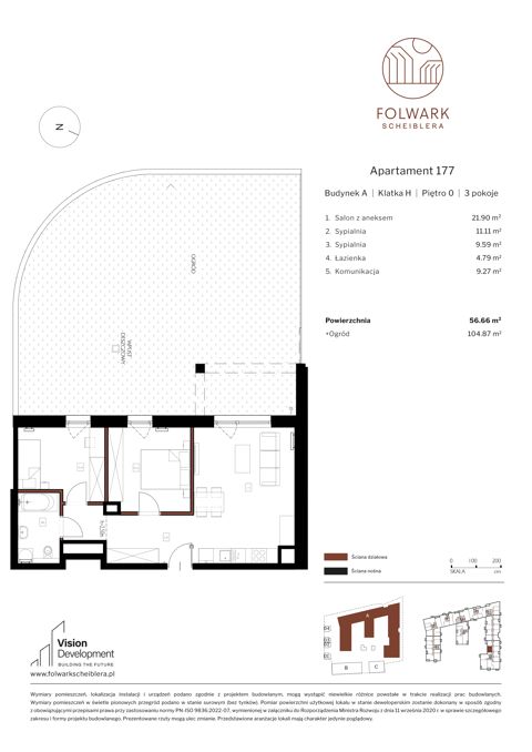Plan 3 pok. 57m²