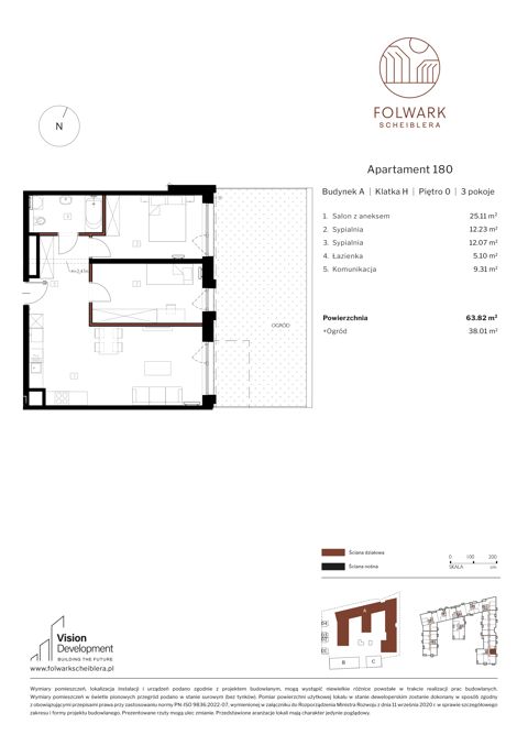 Plan 3 pok. 64m²