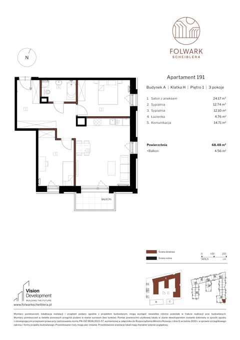 Plan 3 pok. 68m²