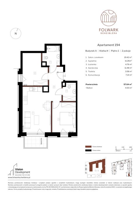 Plan 2 pok. 58m²