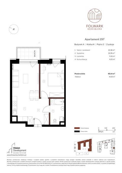 Plan 2 pok. 45m²