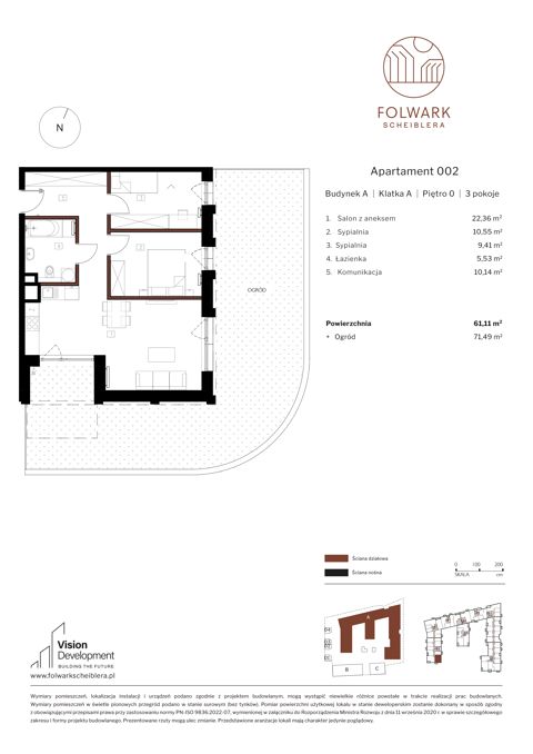 Plan 3 pok. 61m²