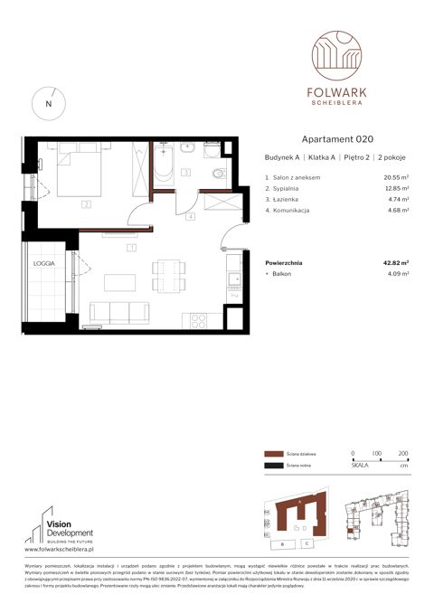 Plan 2 pok. 43m²