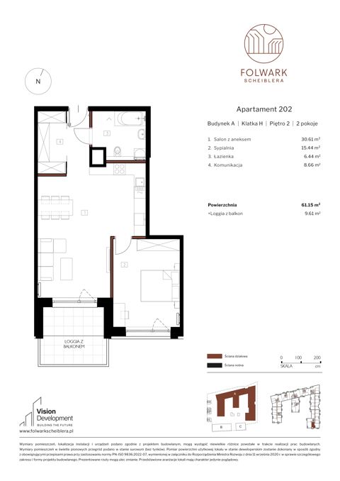 Plan 2 pok. 61m²