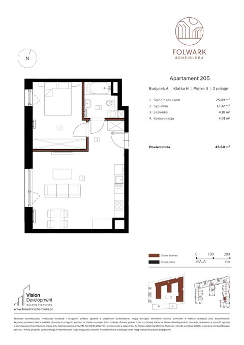 Plan 2 pok. 46m²