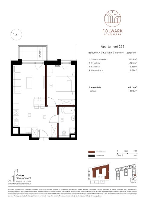 Plan 2 pok. 45m²