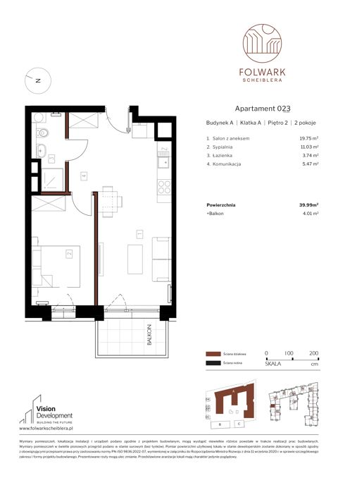 Plan 2 pok. 40m²
